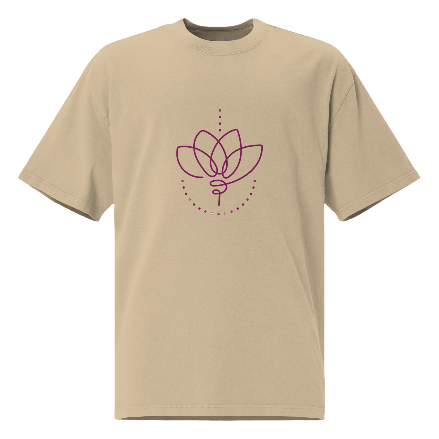 Camiseta oversize flor