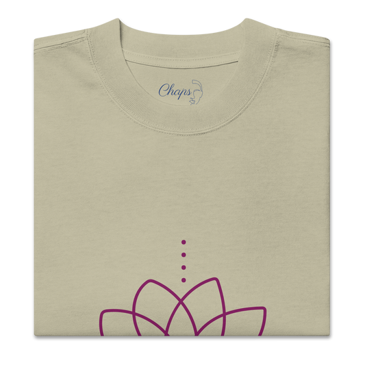 Camiseta oversize flor