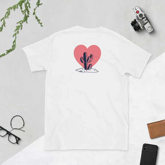 Camiseta manga corta corazón cáctus